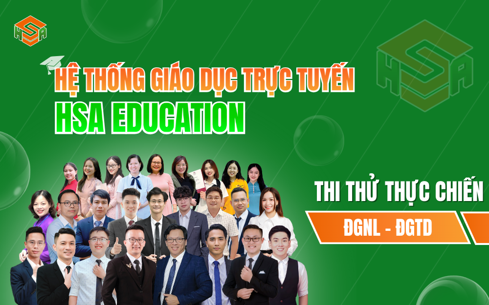 HSA Education hệ thống giáo dục tiên phong về đào tạo thi ĐGNL 